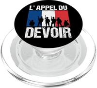 Appel du Devoir Patriote France Soldat Drapeau Français PopSockets PopGrip pour MagSafe
