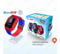 Appel Enfants Montre Intelligente 2G Carte Sim Appel Caméra Gps Localisation Sos Antil-Perte Ip67 Étanche Montres Intelligentes Pour Ios Android Enfant Cadeau.Red And Blue.