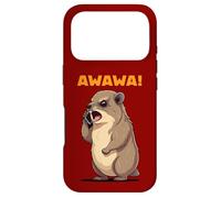 Appel téléphonique en colère de Rock Hyrax Awawa Funny Groundhog Dassie Coque pour iPhone 17 Pro