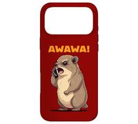 Appel téléphonique en colère de Rock Hyrax Awawa Funny Groundhog Dassie Coque pour iPhone 17 Pro Max