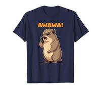 Appel téléphonique en colère de Rock Hyrax Awawa Funny Groundhog Dassie T-Shirt