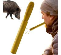 Appelant de porc sauvage, sifflet attirant le sanglier, appareil sonore de chasse, imitation bois réaliste, design portable, léger et couleur marron, idéal pour la chasse en plein air et l'utilisation