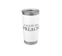Appelé à prêcher Pastor Preacher Ministry Calling Gobelet isotherme en acier inoxydable double paroi