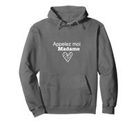 Appelez Moi Madame Sweat à Capuche, Unisexe pour Adultes, Asphalte, S