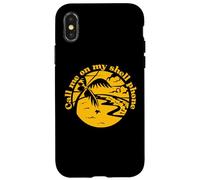 Appelle-Moi sur Mon téléphone Shell Ocean Beach Vibe Coque pour iPhone X/XS