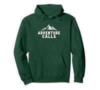 Appels d'aventure : Mountain Explorer Sweat à Capuche, Unisexe pour Adultes, Vert Forêt, L