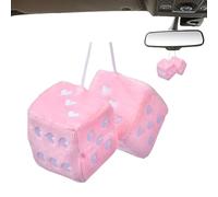 Appesi - Peluche | Pendentif pour voiture, rétroviseur, doux avec points en forme de cœur, décoration pour voiture, éponge élastique dure, vibration à chaque fois que vous l'accrochez