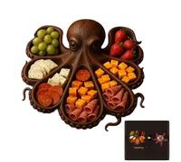 Appetizer Platter - 16x12in Charcuterie Board, Food Serving Tray, Cheese Fruit Meat Arrangement, Snack Display Panel, Dining Presentation with Party Picnic Outdoor Lunch Dinner Breakfast Kitchen