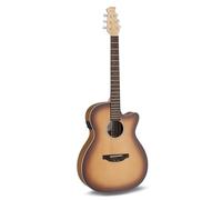 Applause Guitare électro-acoustique - Jump OM Electro Cut - Table en épicéa massif - Fond Ovangkol - Pan coupé - Peach Burst mat - AEO-69-PB