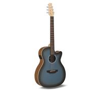 Applause Guitare électro-acoustique - Jump OM Electro Cut - Table en épicéa massif - Fond Ovangkol - Pan coupé - Dusk till Dawn Mat - AEO-69-DTD