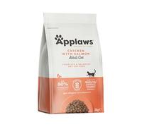 Applaws 100% Natural Aliments secs pour chats adultes Poulet et saumon Croquettes - Sac refermable de 2 kg