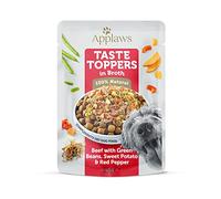 Applaws 100% Naturel - Nourriture Humide pour Chiens, Bœuf aux Légumes en Bouillon, sans Céréales, 12 x 85g