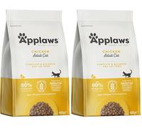Applaws Aliment Complet pour Chats Adultes sans céréales au Poulet - Sac refermable de 400g (Lot de 2)