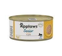 Applaws Aliments humides naturels pour chats - Saveur de poulet en gelée pour les chats âgés - Lot de 24 boîtes de 70g