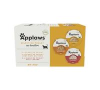 Applaws Aliments humides pour chats 100 % naturels pour adultes Poulet multipack avec sélection de poissons 4 pots de 8 x 60 g (total de 36 pots)