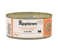 APPLAWS Cat Adult Chicken with Prawn in Broth poitrine de poulet avec des crevettes dans un bouillon 70 g