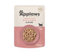 APPLAWS Cat Adult Pouch Thon avec filet de saumon en bouillon 70 g
