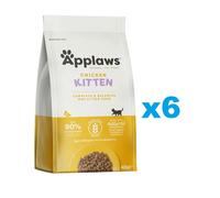 APPLAWS Cat Dry Kitten - Poulet sans céréales pour chattons - 2,4 kg (6x400g)