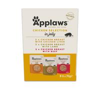 APPLAWS Cat Mix Multipack assortiment de poulet en gelée pour chat 6×70 g
