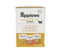 APPLAWS Cat Multipack assortiment de saveurs au poulet en bouillon pour chat 12×70 g