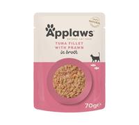 Applaws Paquet de 12 Cat Pouch Tuna & Prawn 70 g 1 Unité