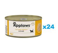 APPLAWS Cat Tin Adult - Blanc de poulet en bouillon - 24x156g