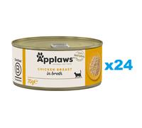 APPLAWS Cat Tin Adult - Blanc de poulet en bouillon - 24x70 g