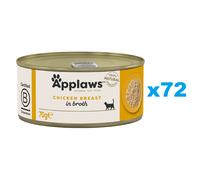 APPLAWS Cat Tin Adult - Blanc de poulet en bouillon - 72x70 g