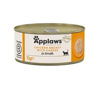 APPLAWS Cat Tin Adult - Blanc de poulet et fromage - 70 g