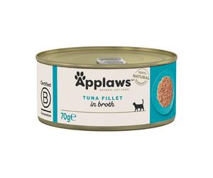 APPLAWS Cat Tin Adult - Filet de thon en bouillon - 70 g