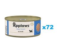 APPLAWS Cat Tin Adult - Filet de thon en bouillon - 72x70 g