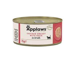 APPLAWS Cat Tin - Blanc de poulet et canard - 70 g
