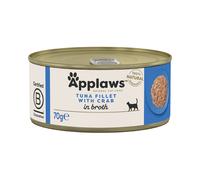 APPLAWS Cat Tin - Filet de thon et crabe en bouillon - 70 g