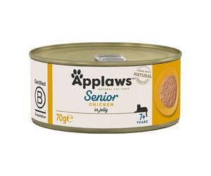 APPLAWS Cat Tin Senior - Nourriture humide de Poulet pour chats séniors - 70 g