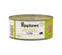 APPLAWS Cat Tin Tuna with Seaweed in Jelly - Nourriture humide de thon et algues en gelée - 70 g