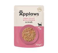 Applaws Nourriture humide pour chats Thon et Crevette – Paquet 12 x 70 g