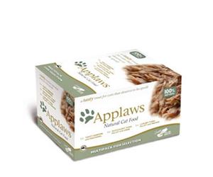 Applaws Chaton Barquette Multipack Sélection de Poissons 8x60g