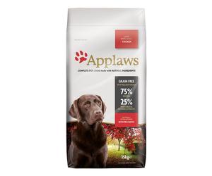 APPLAWS Chicken Large Breed - Croquettes de poulet sans céréales pour chiens de grandes races - 15 kg