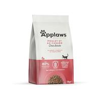 Applaws Complete Natural Chicken with Extra Duck Nourriture Sèche pour Chats Adultes - Rac Refermable de 7,5 kg