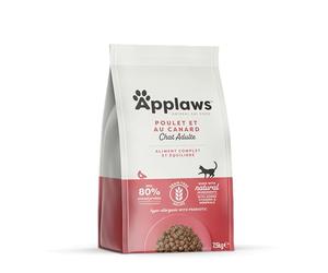 Applaws Complete Natural Chicken with Extra Duck Nourriture Sèche pour Chats Adultes - Rac Refermable de 7,5 kg