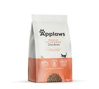 Applaws Complete Natural Nourriture Sèche Poulet avec Extra Saumon pour Chats Adultes - 7,5kg Sac Refermable