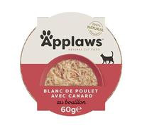 Applaws Coquille de Blanc de Poulet/Canard pour Chat 10 x 60 g