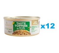 APPLAWS Dog Tin Taste Toppers - Blanc de poulet et légumes en bouillon - 12x156 g