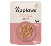 Applaws, Filet de Thon au Saumon dans Un Bouillon, 70 g