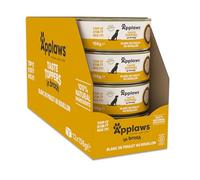 Applaws Lot de 12 boîtes de Nourriture Humide 100% Naturelle pour Chien, Poitrine de Poulet avec Riz en Bouillon, 156 g