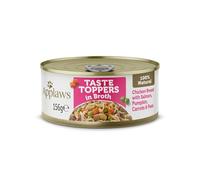 APPLAWS Lot de 12 décorations au goût de poitrine de poulet avec saumon et légumes dans un bouillon 156 g