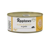 Applaws Natural Wet Cat Food, Chicken Breast in Jelly 24 x 70g Tins