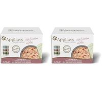 Applaws Natural Wet Cat Food Fish Selection in Jelly (Pack of 12 x 70g Tins) (Lot de 2)