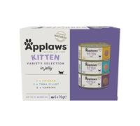 Applaws Nautral Wet Cat Food Multipack Selection, Chicken, Tuna, Sardines - Pack of 6 x 70g cans
