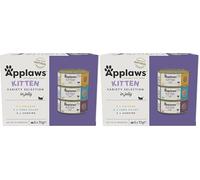 Applaws Nautral Wet Cat Food Multipack Selection, Chicken, Tuna, Sardines - Pack of 6 x 70g Cans (Lot de 2)